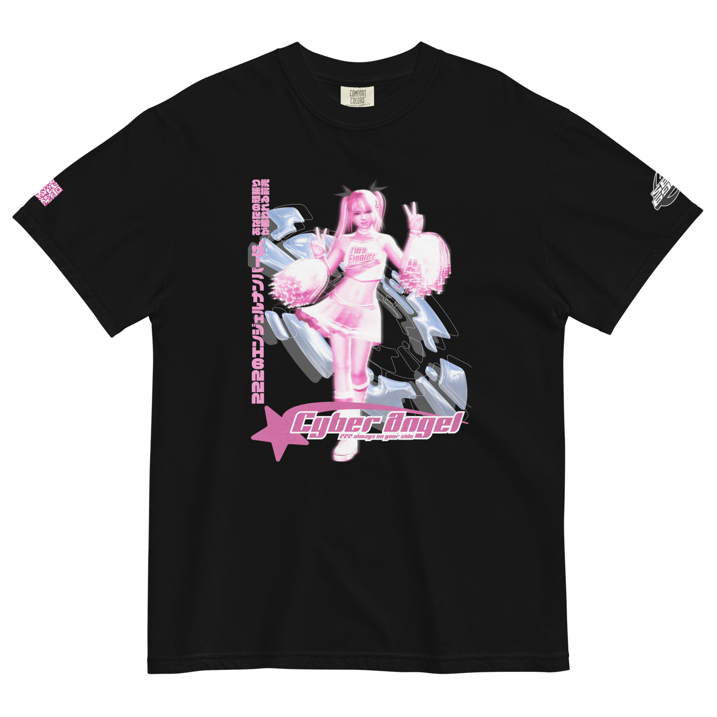 CYBER ANGEL T-SHIRT / BLK (FRONT)