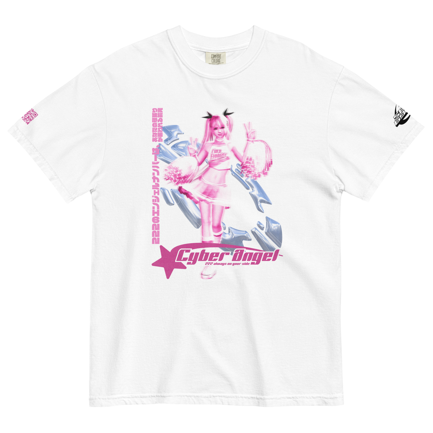 CYBER ANGEL T-SHIRT / WHITE (FRONT)