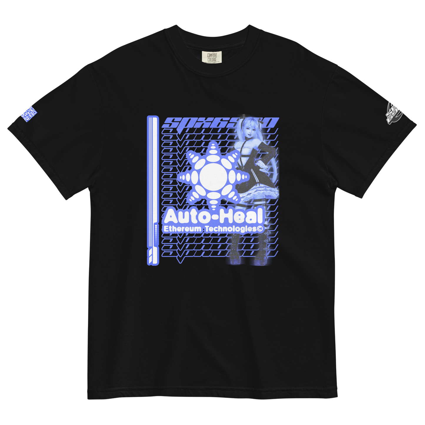 AUTOHEAL T-SHIRT / BLK (FRONT)